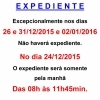 Cartaz feriado de natal e ano novo 2015-2016