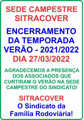FINAL DA TEMPORADA DE VERÃO 2022 FINAL DA TEMPORADA DE VERÃO 2022