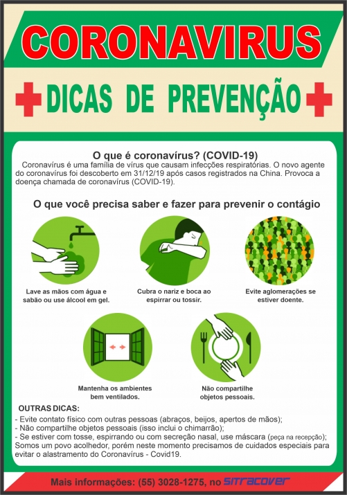 Cartaz Coronavirus