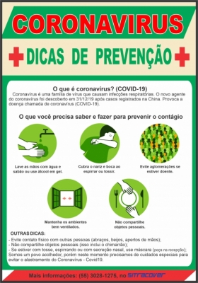 Cartaz Coronavirus