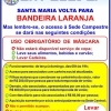 CARTAZ BANDEIRA LARANJA