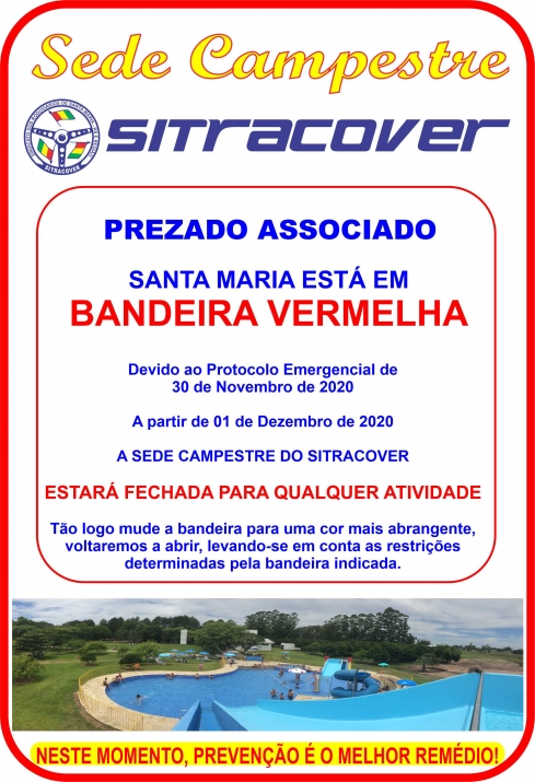 Cartaz Bandeira Vermelha