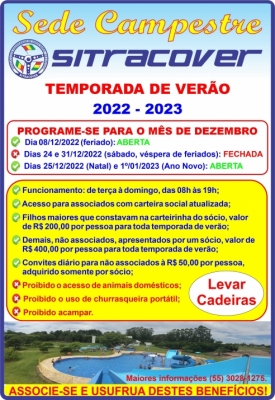 CARTAZ SEDE CAMPESTRE DEZEMBRO 2022