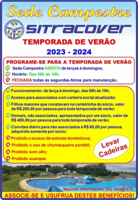 CARTAZ SEDE CAMPESTRE TEMPORADA 2023-2024 CARTAZ SEDE CAMPESTRE TEMPORADA 2023-2024