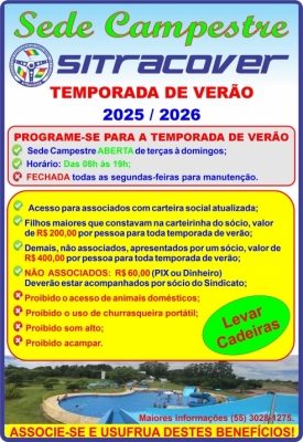 CARTAZ SEDE CAMPESTRE