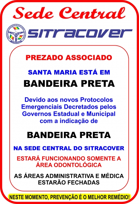 Cartaz Sede Central - Bandeira Preta